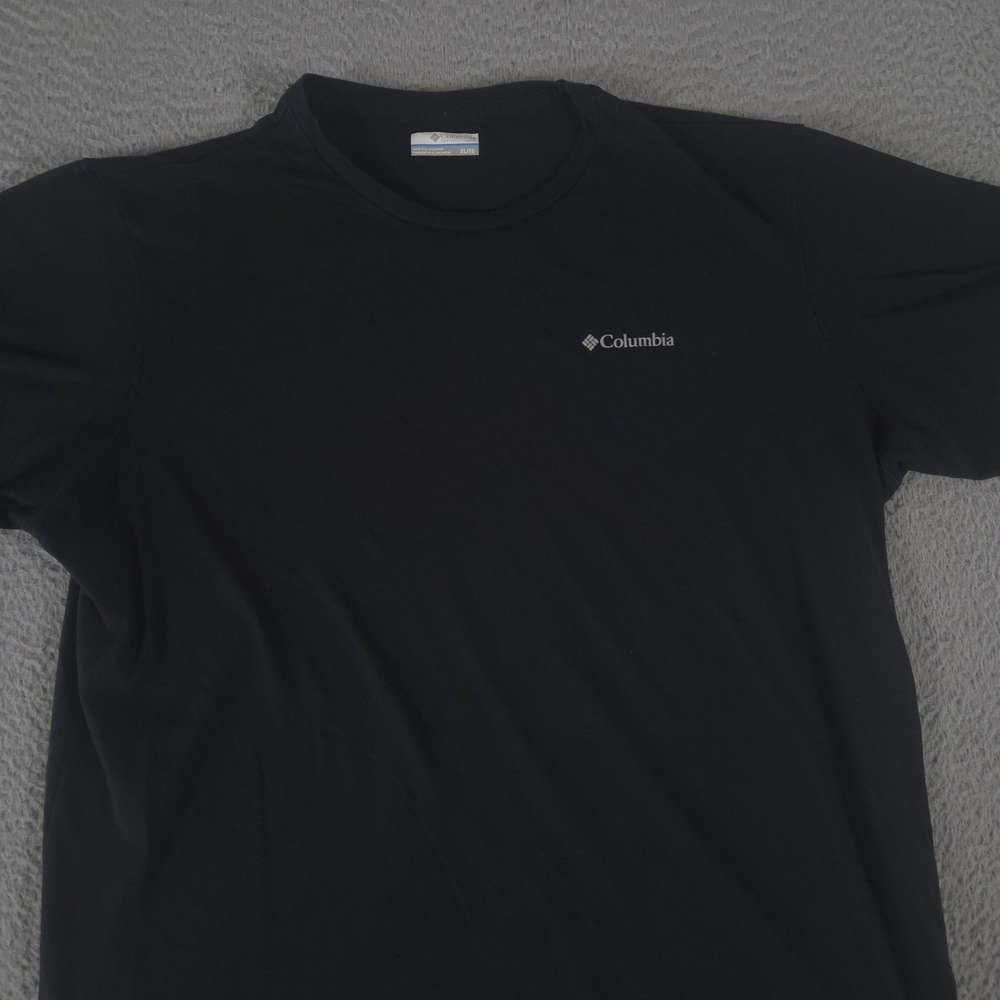 Columbia Shirt Mens XL Black Thistletown Hills Short Sleeve Omni-Wick Tee Casual